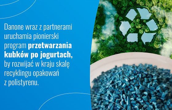 Danone rusza z recyklingiem kubków po jogurtach
