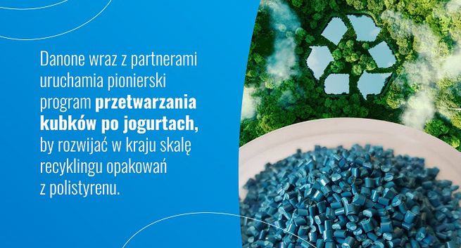 Danone rusza z recyklingiem kubków po jogurtach