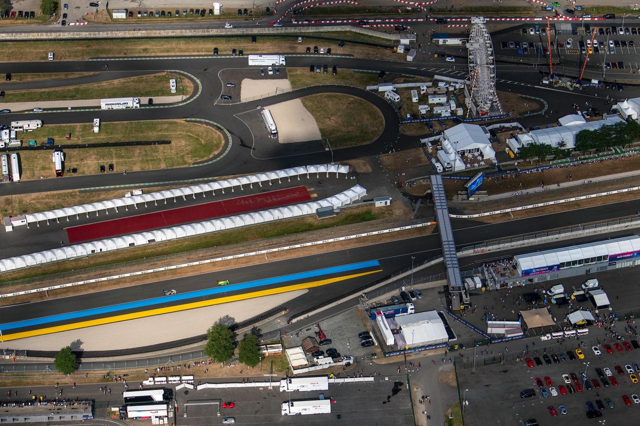 24h Le Mans 2023 widziane ze sterowca Goodyear Blimp
