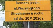 Warszawa: Frezowanie w Alei Waszyngtona. Utrudnienia od środy, 20 maja