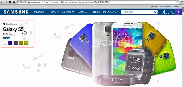 Samsung Galaxy S5 xD