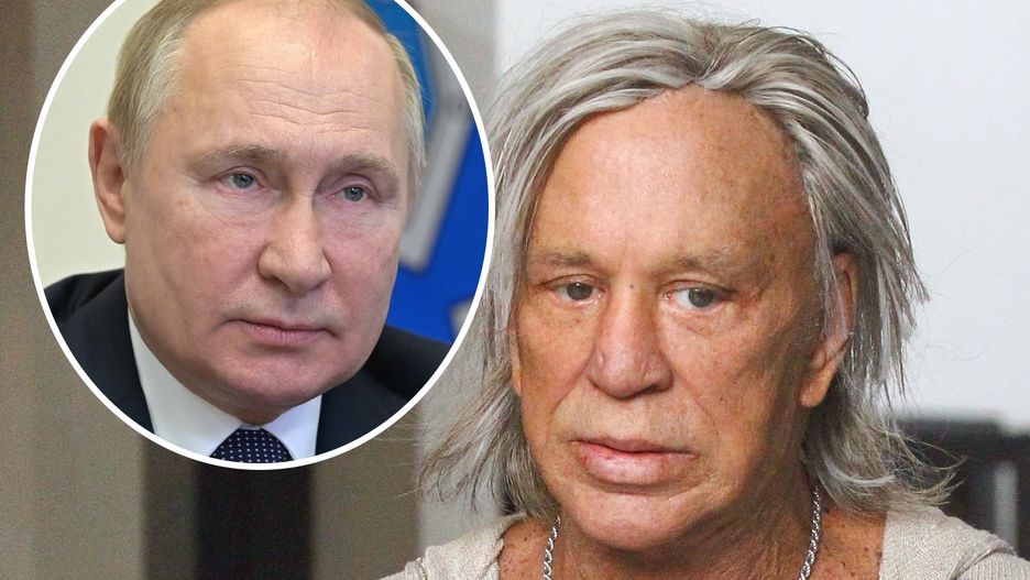 Mickey Rourke spotkał się w Rosji z Putinem w 2014 r.