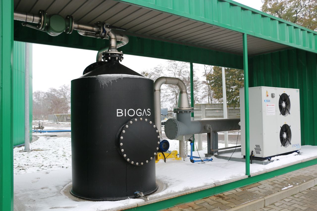 Eksperymentalna biogazownia. Dostarcza ciepło wielu Polakom