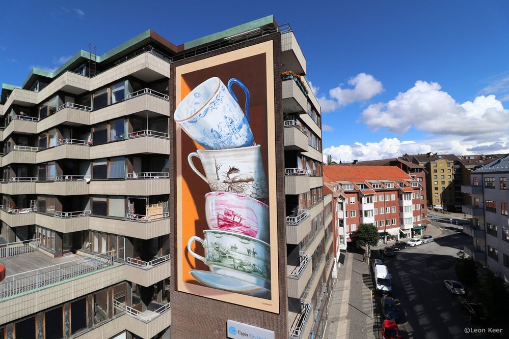 W Szwecji powstał trójwymiarowy mural. Za pomocą smartfona można go "ożywić"