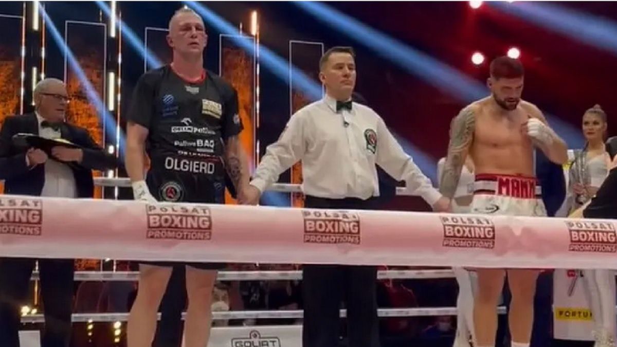 Nikodem Jeżewski i Artur Mann po walce na Polsat Boxing Promotions 5 