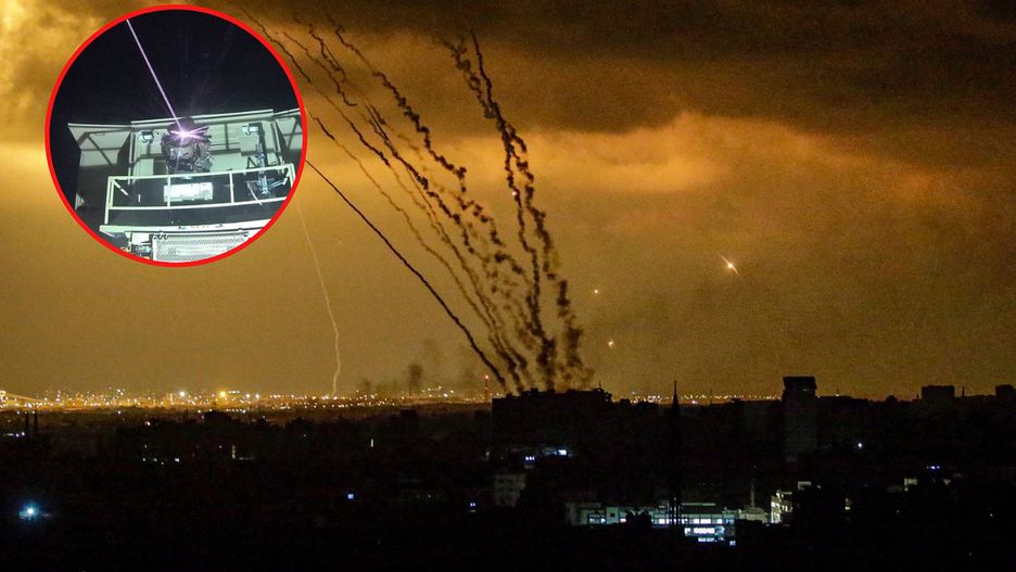 Rakiety wystrzelone z wybrzeża Strefy Gazy w kierunku Izraela przez Hamas