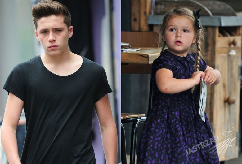 Brooklyn Beckham niesie wtuloną w niego młodszą siostrę Harper!