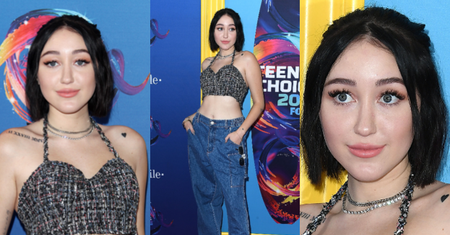 18-letnia siostra Miley Cyrus chwali się płaskim brzuchem na imprezie "Kids Choice Awards"