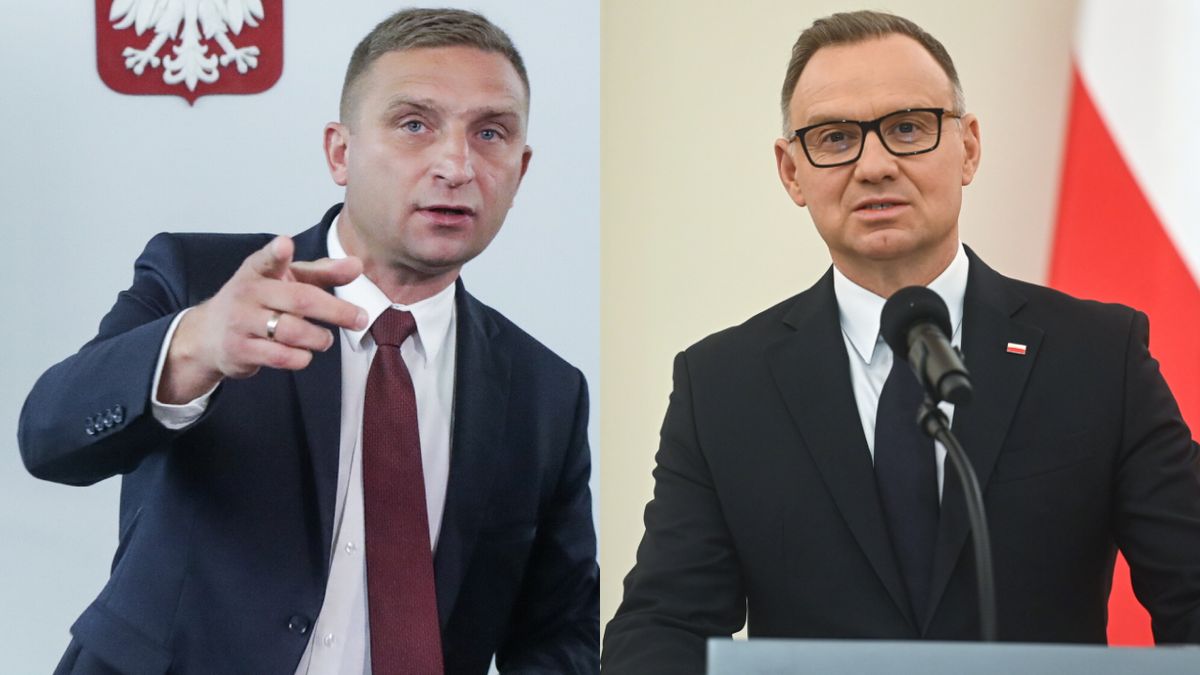 Robert Bąkiewicz i Andrzej Duda