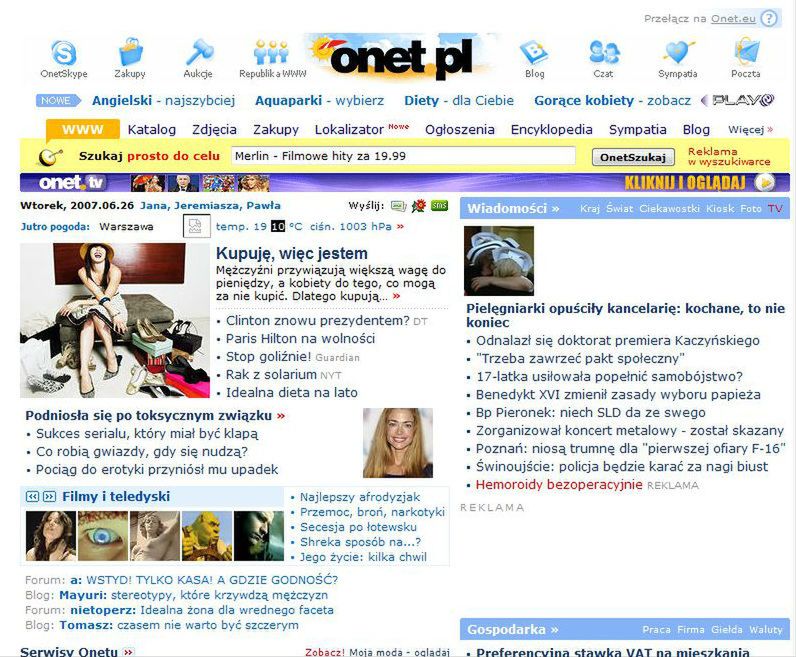 Polski Internet kilka i kilkanaście lat temu. Jak zmieniały się popularne strony? 4