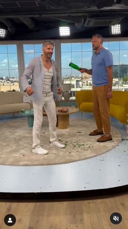 Marcin Prokop rozbił butelkę na głowie gościa "Dzień dobry TVN"