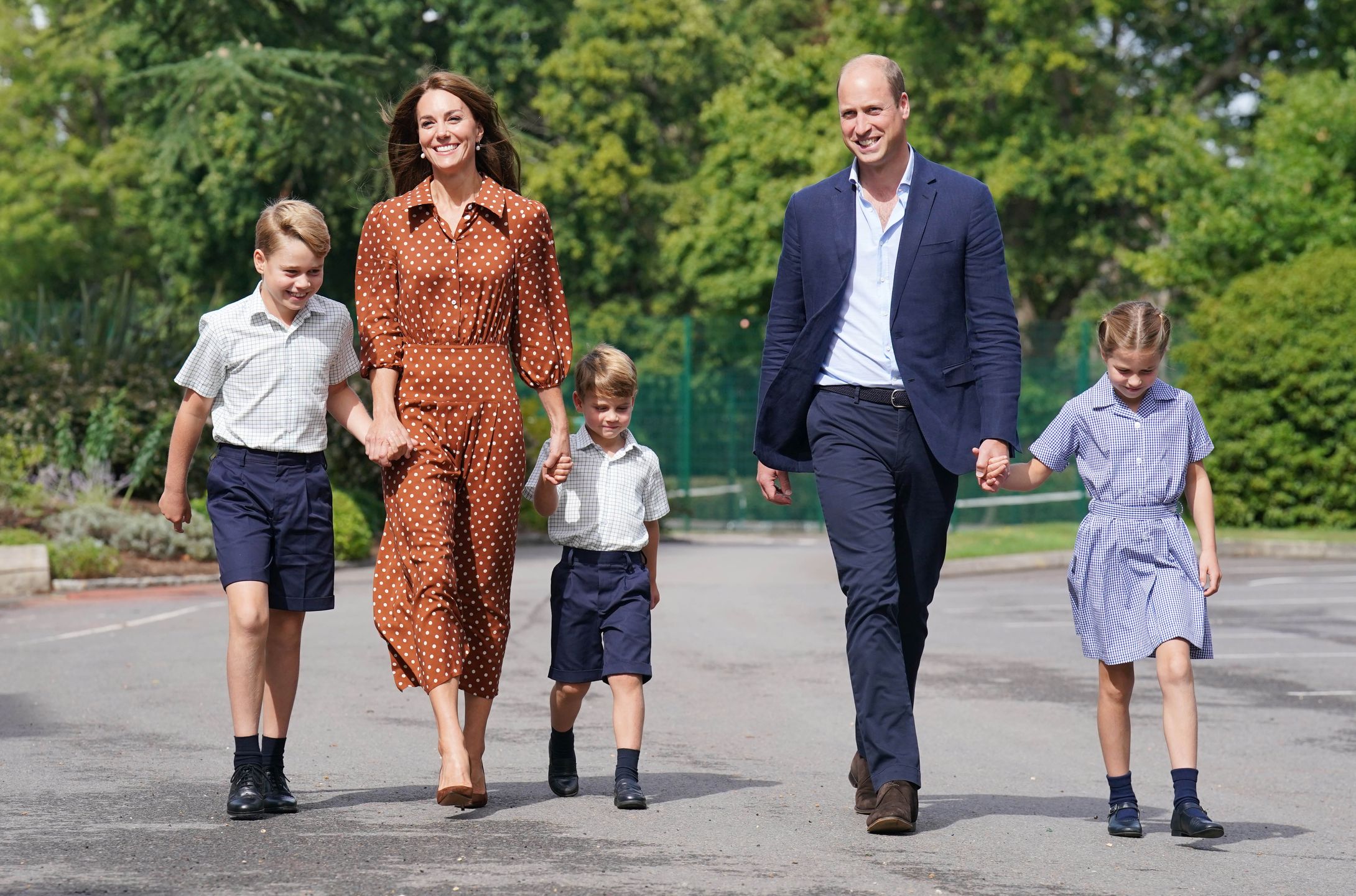 William i Kate z dziećmi