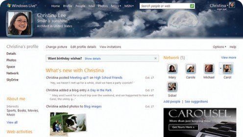 Microsoft Live bardziej społecznościowy 1