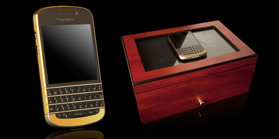 Złoty BlackBerry Q10