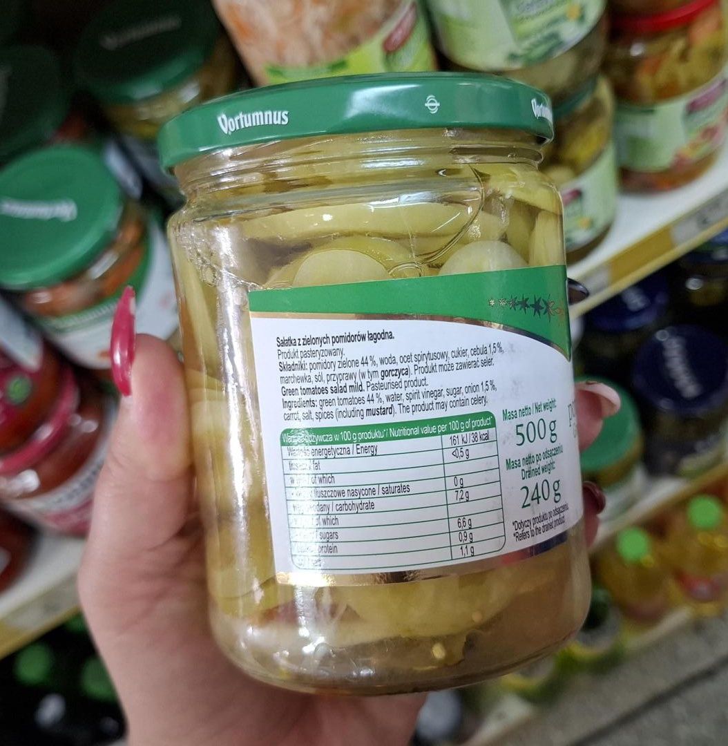 Sałatka z zielonych pomidorów