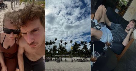 Maciej Musiał pozuje z mamą pod palmami w Dominikanie. Internauci: "JAK RODZEŃSTWO" (ZDJĘCIA)