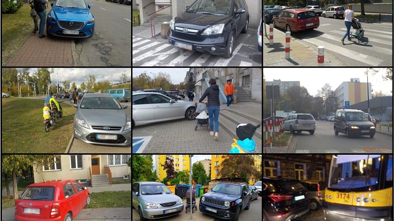 Każdego miesiąca, z wykonanych zdjęć źle zaparkowanych aut, internauci będą wybierać "mistrza"