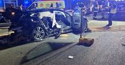 Zablokowana trasa S2 po wypadku za Konotopą w kierunku Terespola. BMW wjechało w tył Audi, 4 osoby ranne