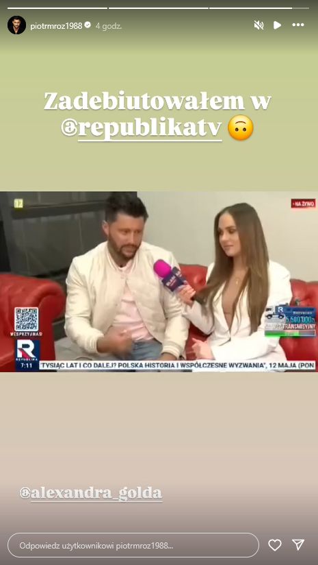 Piotr Mróz w Republice