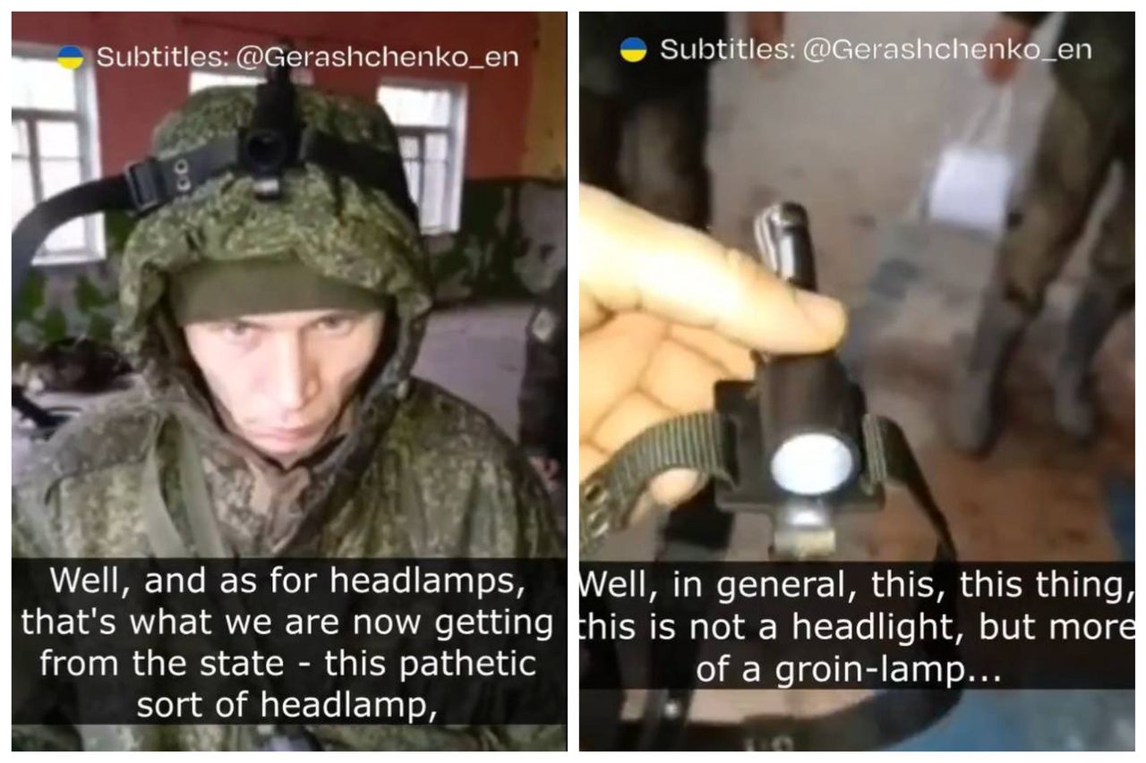 Russian soldiers ridicule military's poor equipment: a case for the futile personal lighting kits