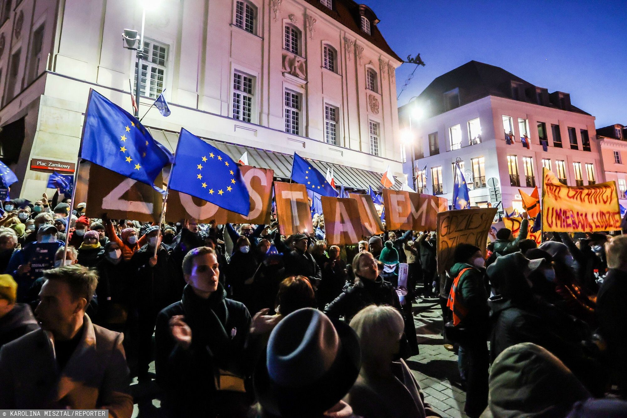 Protesty proeuropejskie po decyzji TK 