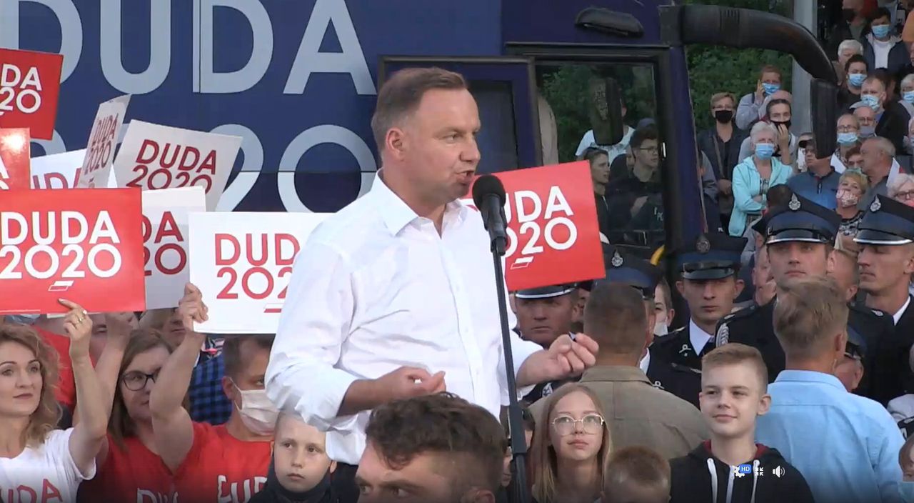 Wybory 2020. Prezydent Andrzej Duda w Łomży: zdrajcy pozostaną zdrajcami (Relacja na żywo - 7 lipca)