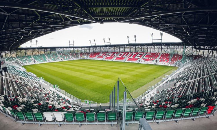 Stadion w Sosnowcu.