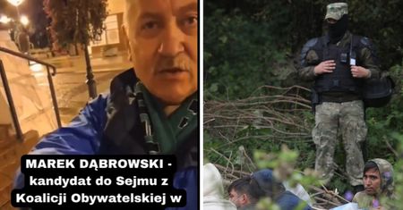 Kandydat KO nagrany w Białymstoku. "Też rzucałbym kamieniami w Straż Graniczną"