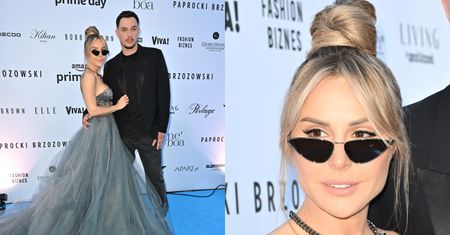 Blanka Lipińska DEBIUTUJE NA ŚCIANCE z ukochanym podczas pokazu mody (ZDJĘCIA)