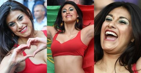 "Portugalska Siwiec" na trybunach Euro 2016 (ZDJĘCIA)