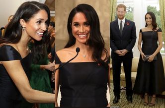 Meghan Markle przemawia w siedzibie gubernatora Nowej Zelandii w sukni za 9 tysięcy złotych (ZDJĘCIA)