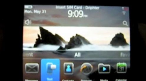 BlackBerry Bold 9780 z OS 6.0 złapany na wideo 1