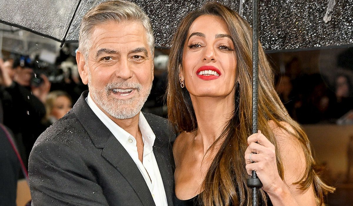 George Clooney i Amal Clooney na premierze filmu w Londynie