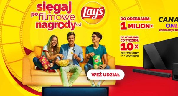 Canal+ online przez miesiąc za darmo w promocji chipsów Lays