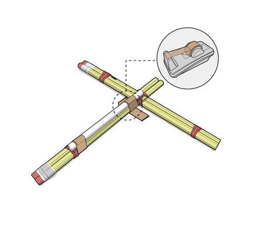 DIY: Jak zbudować kuszę z ołówków 5