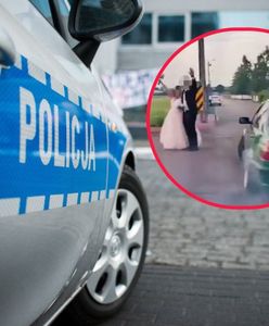 Kierowca BMW kręcił bączki wokół pary młodej. Kolosalny mandat
