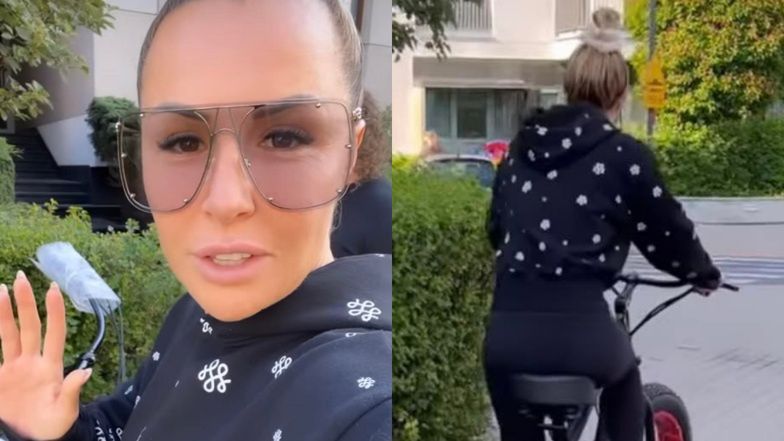 Blanka Lipińska chwali się rowerem za 20 tysięcy złotych 