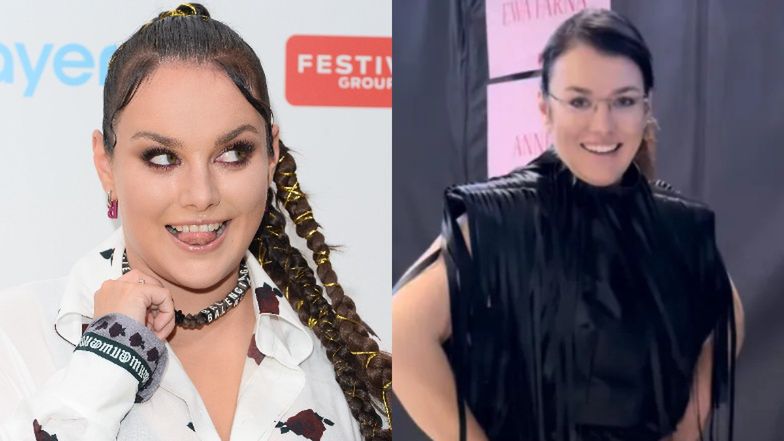 Ewa Farna odsłania nogi w lateksowym body