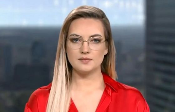 Justyna Bryszewska prowadzącą „TVP Info Flesz”