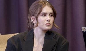 Wdała się w dyskusję z Wojewódzkim. Nagle zwróciła się do Kędzierskiego