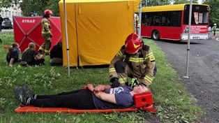 Inowrocław: Wypadek autobusu MPK na Rąbinie. Symulacja, która zapada w pamięć