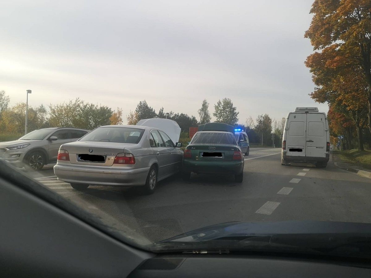 Zderzenie bmw z audi na DK19 w Niemcach
