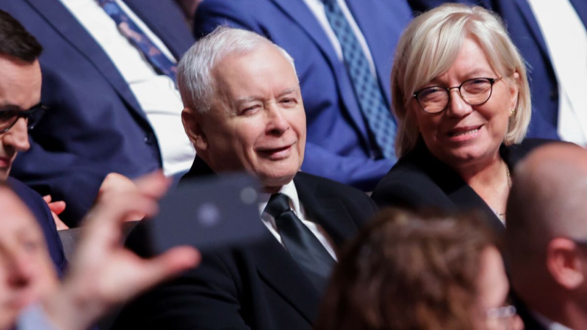Prezes PiS Jarosław Kaczyński i prezes Trybunału Konstytucyjnego Julia Przyłębska