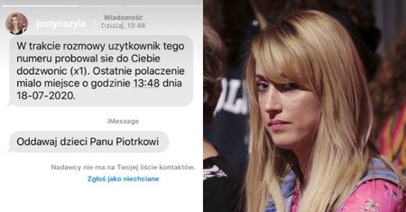Justyna Żyła żali się na hejt po oświadczeniu i publikuje wiadomość od internauty: "ODDAWAJ PIOTRKOWI DZIECI"