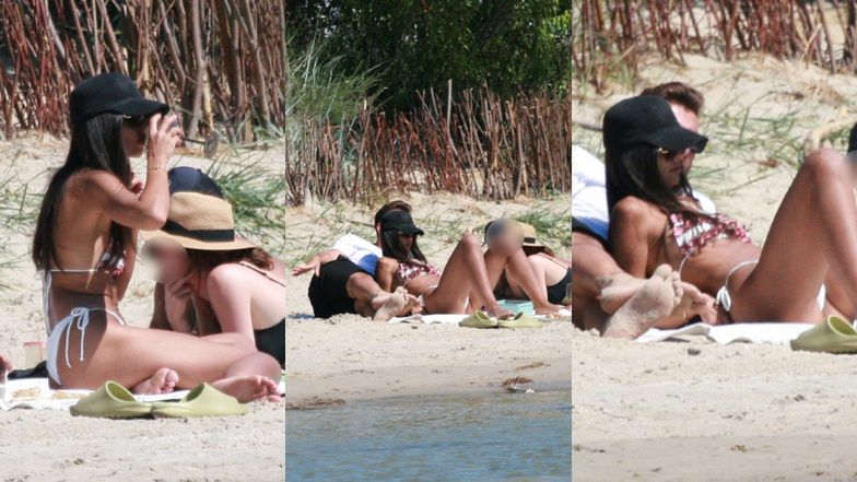 Klaudia El Dursi na plaży w Chałupach