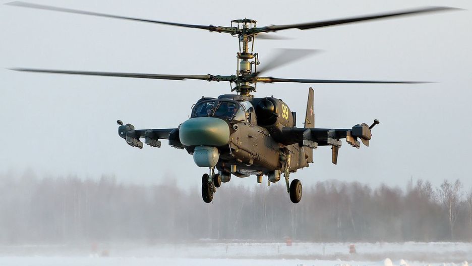 Ukraiński żołnierz zestrzelił rosyjski śmigłowiec Ka-52