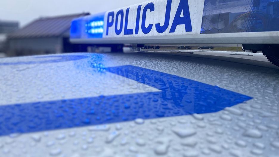 Policja radiowóz wypadek zatrzymanie 