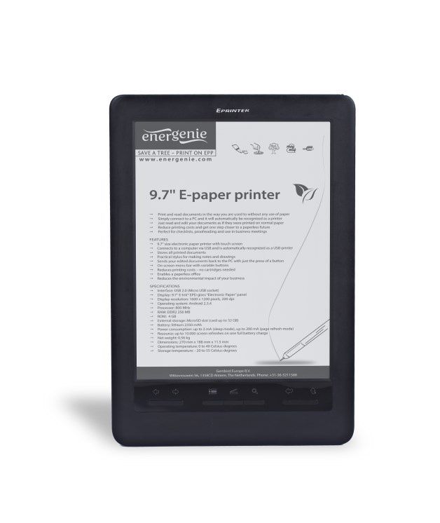 EnerGenie E-paper printer ePP2 jest jednym z pierwszych na rynku urządzeń drukujących nowej generacji. [żródło: Gamebird]
