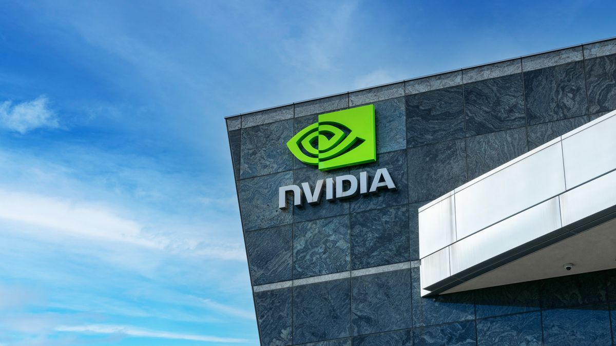 NVIDIA sign, logo on headquarters campus in Silicon Valley. - Santa Clara, California, USA - 2021
NVIDIA sign, logo on headquarters campus in Silicon Valley - Santa Clara, California, USA - 2021
MICHAEL VERHOVSKI
NVIDIA, nvda, stock, Nvidia Corporation, headquarters, hq, sign, logo, nobody, emblem, campus, closeup, office, building, company, trademark, america, american, banner, brand, business, california, corporate, corporation, design, exterior, facade, icon, information, location, logotype, outdoors, signage, symbol, technology, united states, usa, close up, nvidia, nvda, stock, nvidia corporation, headquarters, hq, sign, logo, nobody, emblem, campus, closeup, office, building, company, trademark, america, american, banner, brand, business, california, corporate, corporation, design, exterior, facade, icon, information, location, logotype, outdoors, signage, symbol, technology, united states, usa, close up