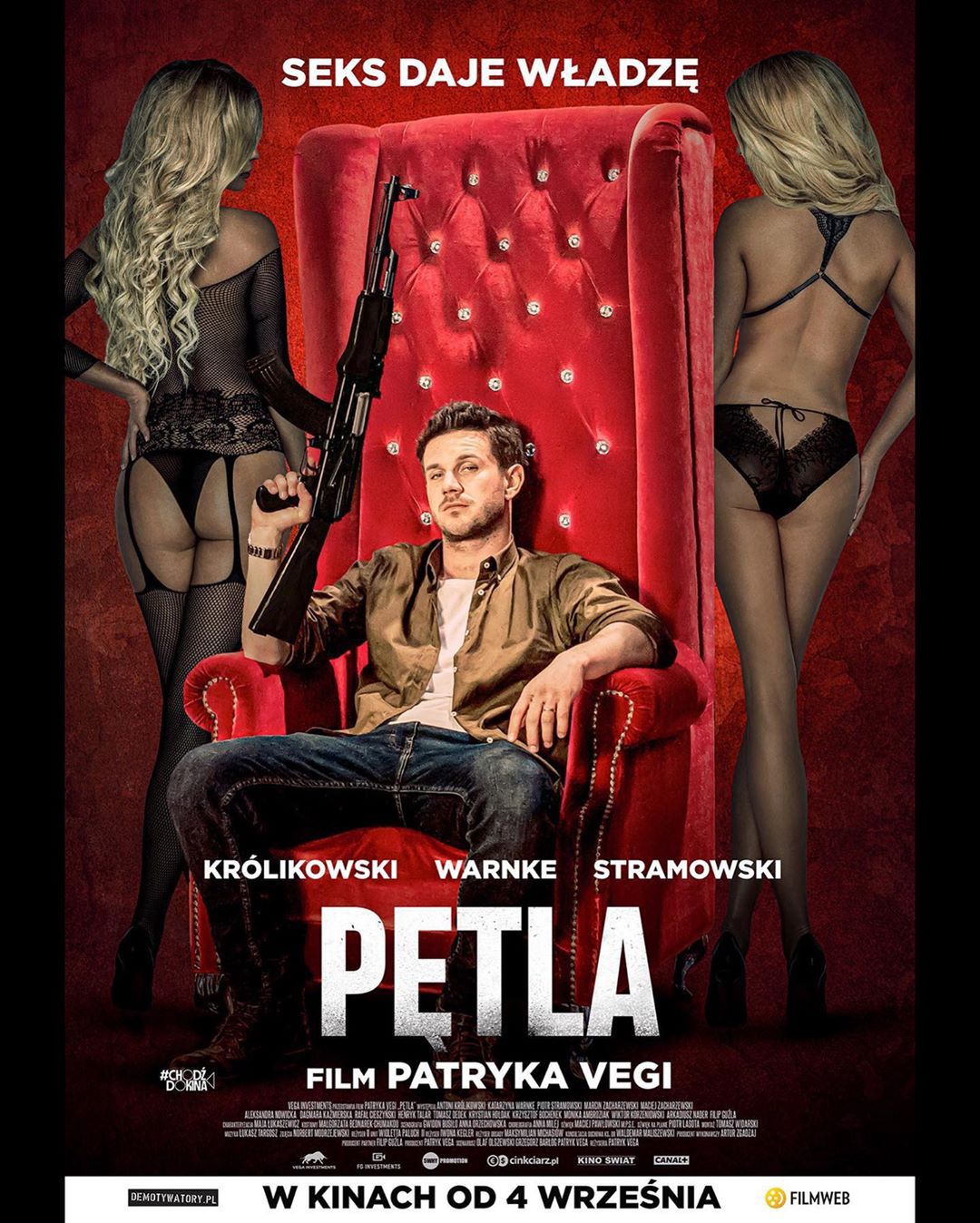 Patryk Vega pokazał plakat promujący "Pętlę"